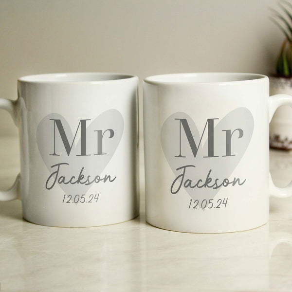 Personalised Classic Mug Set available to buy at www.giftsfinder.co.uk