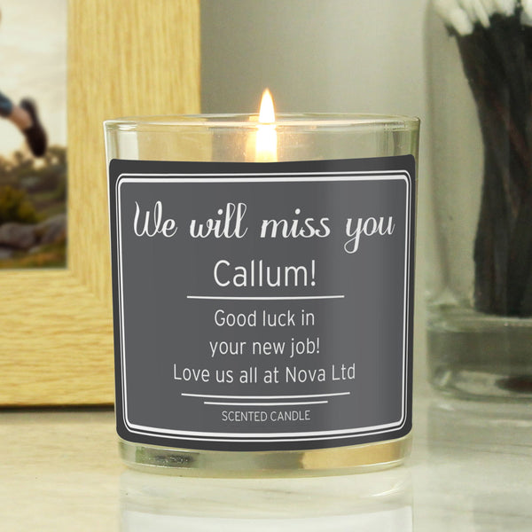 Personalised Classic Scented Jar Candle available to buy at www.giftsfinder.co.uk