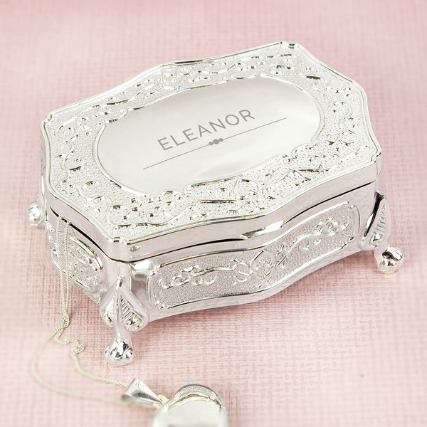 Personalised Classic Small Antique Trinket Box available to buy at www.giftsfinder.co.uk