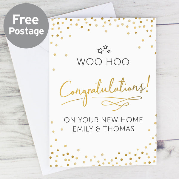 Personalised Congratulations Card available to buy at www.giftsfinder.co.uk