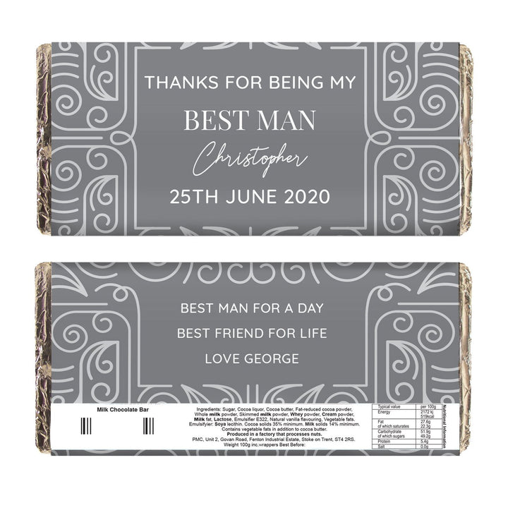 Personalised Congratulations Milk Chocolate Bar available to buy at www.giftsfinder.co.uk