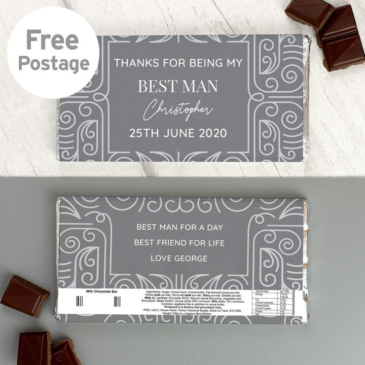 Personalised Congratulations Milk Chocolate Bar available to buy at www.giftsfinder.co.uk