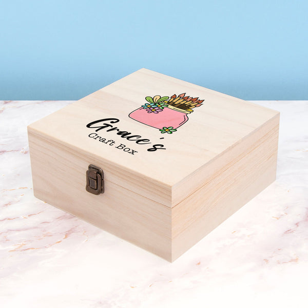 Personalised Craft Box available to buy at www.giftsfinder.co.uk