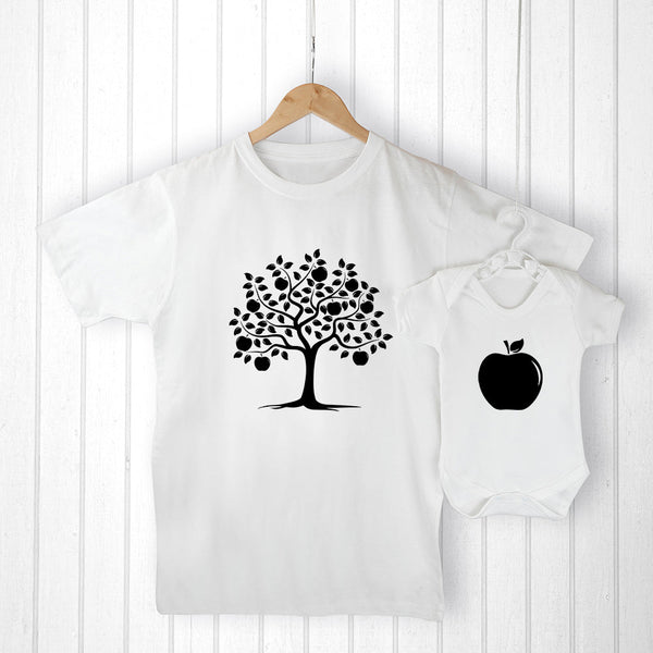 Personalised Daddy And Me Apple Set available to buy at www.giftsfinder.co.uk