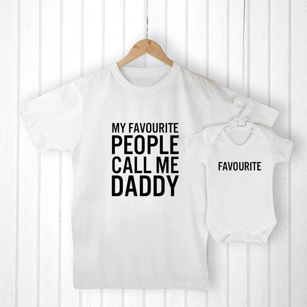 Personalised Daddy And Me Favourite People Set available to buy at www.giftsfinder.co.uk