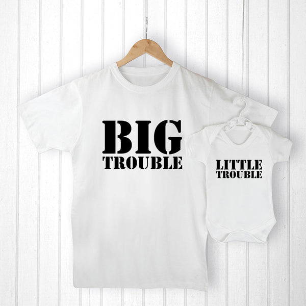 Personalised Daddy And Me Here Comes Trouble Set available to buy at www.giftsfinder.co.uk