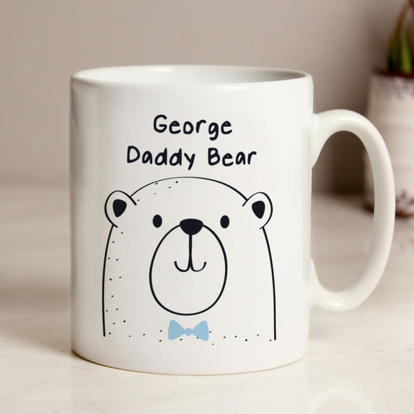 Personalised Daddy Bear Mug available to buy at www.giftsfinder.co.uk