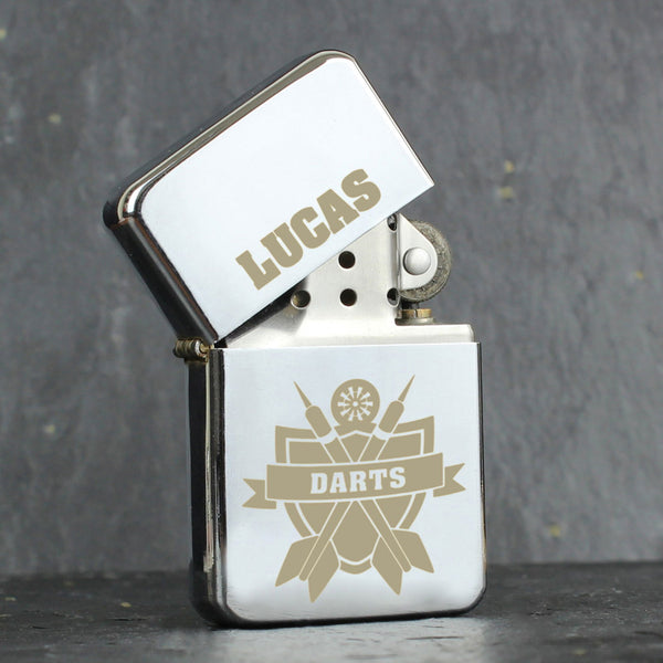 Personalised Darts Lighter available to buy at www.giftsfinder.co.uk