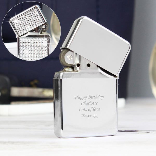 Personalised Diamante Lighter available to buy at www.giftsfinder.co.uk