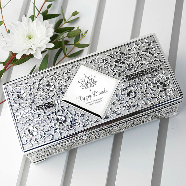 Personalised Diwali Trinket Box available to buy at www.giftsfinder.co.uk