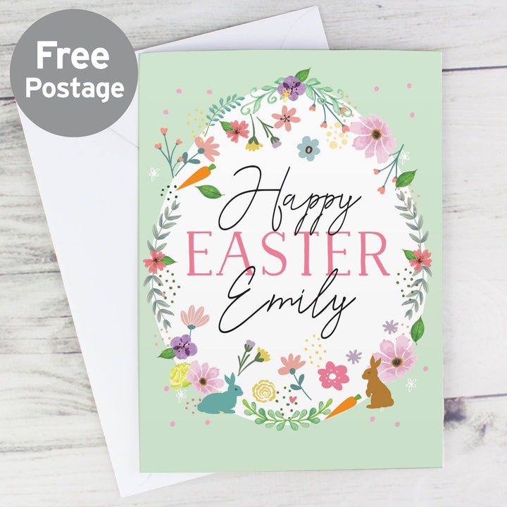 Personalised Easter Springtime Card available to buy at www.giftsfinder.co.uk