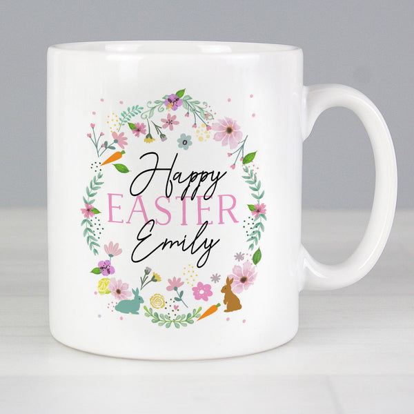 Personalised Easter Springtime Mug available to buy at www.giftsfinder.co.uk