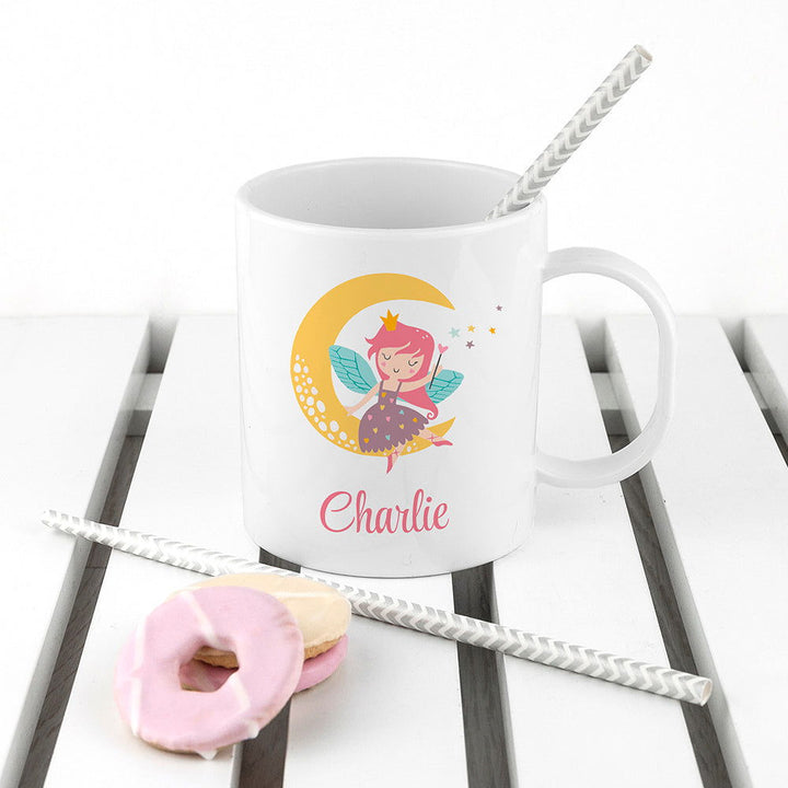 Personalised Fairy Kids Polymer Mug available to buy at www.giftsfinder.co.uk