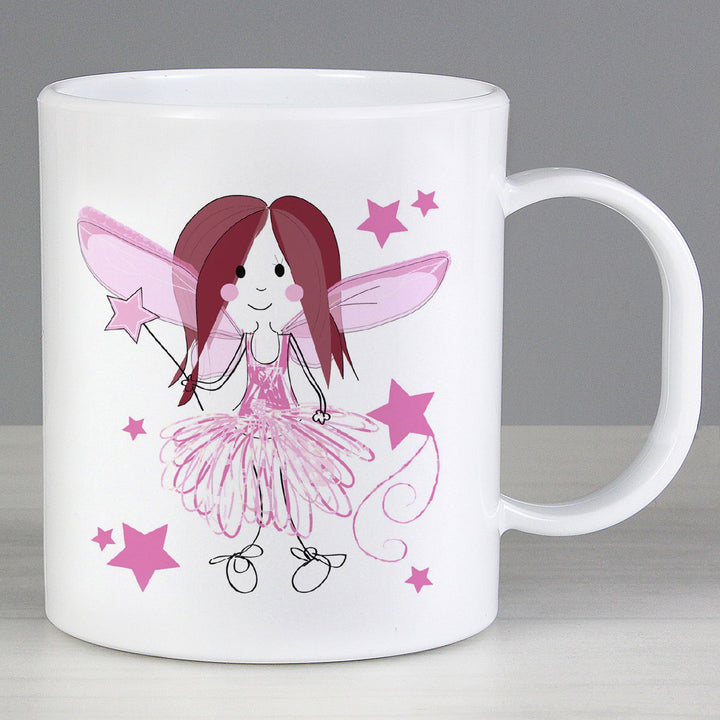 Personalised Fairy Plastic Mug available to buy at www.giftsfinder.co.uk