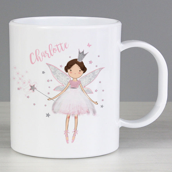 Personalised Fairy Princess Plastic Mug available to buy at www.giftsfinder.co.uk