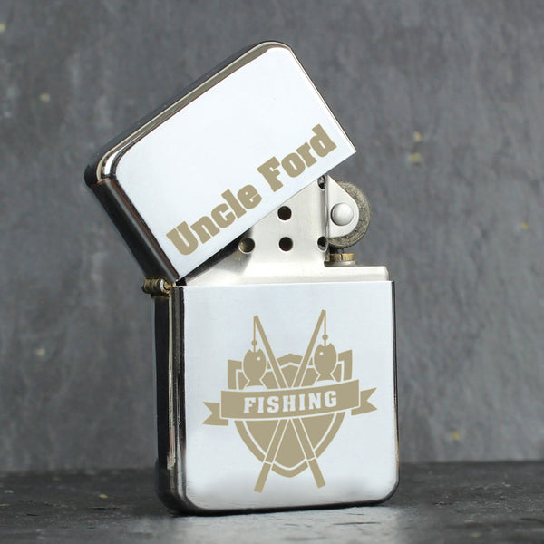 Personalised Fishing Lighter available to buy at www.giftsfinder.co.uk