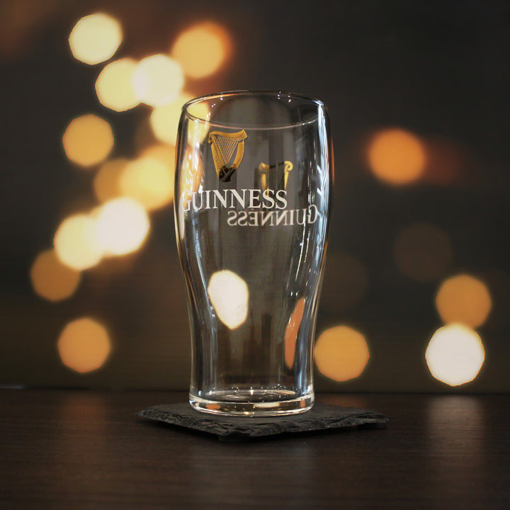 Personalised Engraved Official Guinness Glass, Gift Boxed, Personalise with Any Message for Any Occasion - part of the Gifts Finder Personalised Beer Pint Glasses And Tankards collection