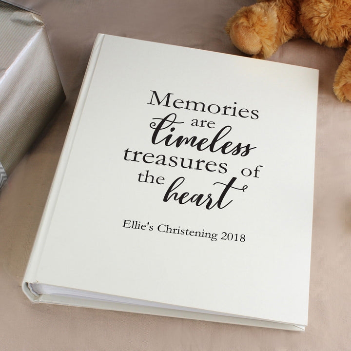 Buy Personalised 'Memories are Timeless' Traditional Photo Album available now at www.giftsfinder.co.uk