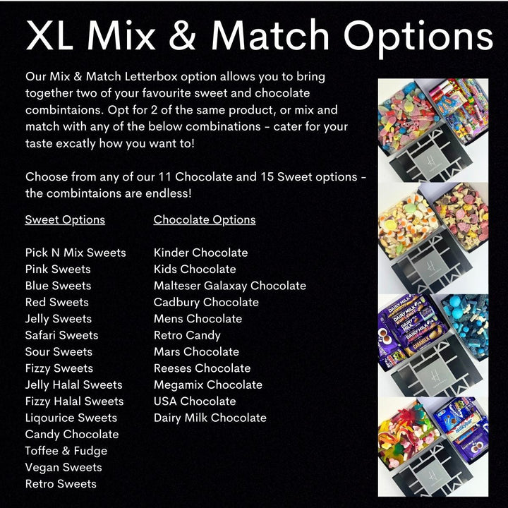 Mega Mix Chocolate Letterbox Gift Hamper - part of the Gifts Finder  collection