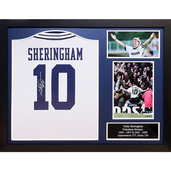 Tottenham Hotspur FC 1994 Sheringham Signed Shirt (Framed) - part of the Player Signed Football Shirts collection