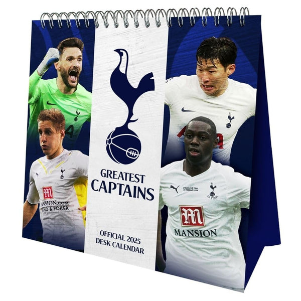 Tottenham Hotspur FC Desktop Calendar 2025 - part of the Gifts Finder Personalised Calendars collection