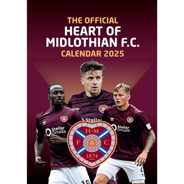 Hearts FC Official 2025 A3 Calendar