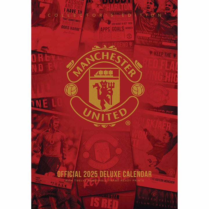 Manchester United FC Deluxe Calendar 2025 - part of the Personalised Calendars collection