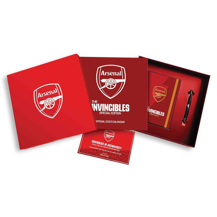 Arsenal FC Calendar & Diary Musical Gift Box 2025 - part of the Gifts Finder Personalised Calendars collection