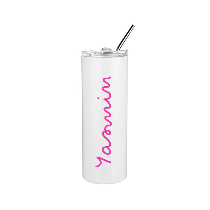 Personalised Summer Island Tumbler - Pink in gift category Personalised Tumblers