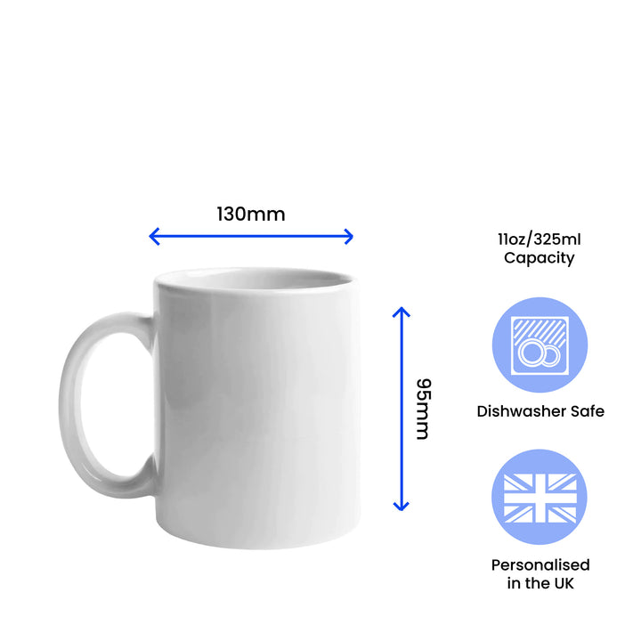 Printed Hot Drinks Mug with World's Best Girlfriend Design Image 2