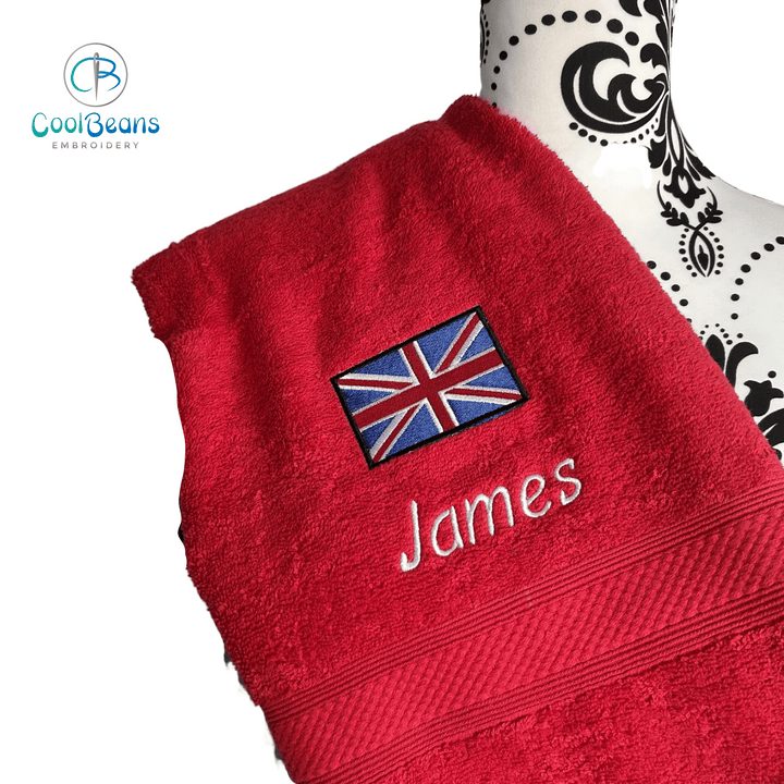 Union Jack Flag Towels - Personalised - part of the Gifts Finder Personalised Towels collection