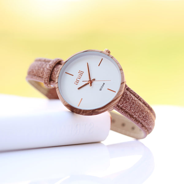 Personalised Anaii Watch - Hazel Wood - part of the Personalised Watches collection