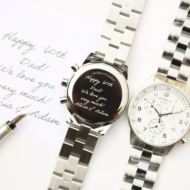 Swiss Made Men's Architect Endeavour - Handwriting Engraving - Wear We Met