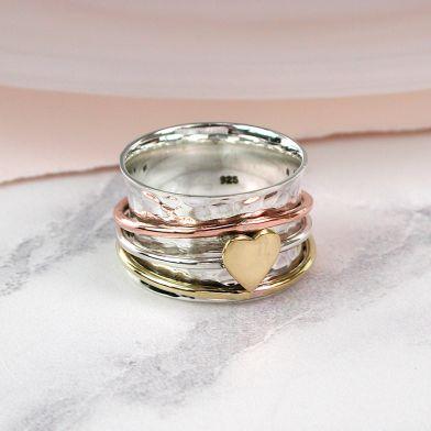 Trio Spinning Ring - Stirling Silver - Wear We Met