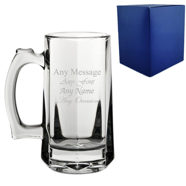 Buy Engraved 12.5oz Bremen Tankard Beer Glass from www.giftsfinder.co.uk