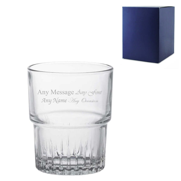 Buy Engraved 160ml Crimped Stacking Tumbler with Gift Box from www.giftsfinder.co.uk