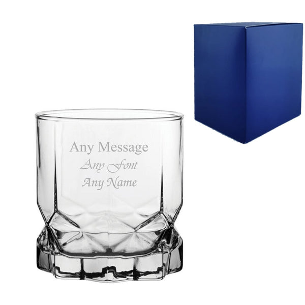 Buy Engraved Geometric Tumbler 11.5oz/340ml, Future Glass, Any Message from www.giftsfinder.co.uk