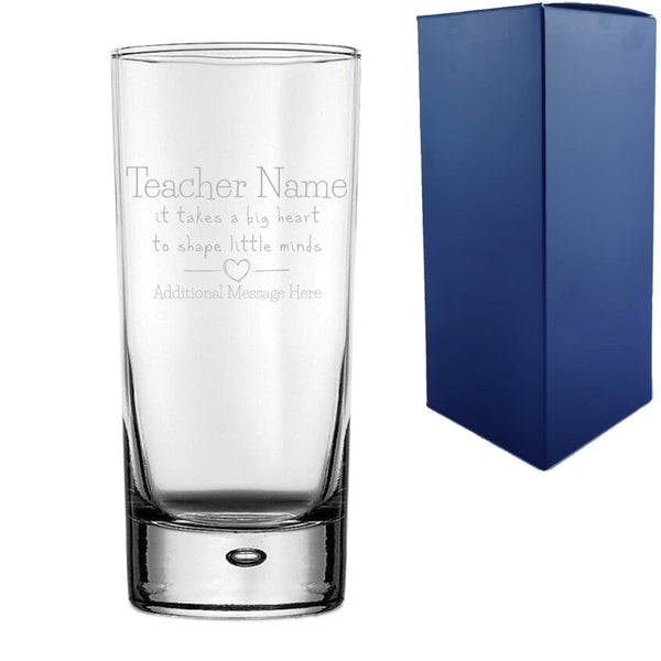 Buy Engraved Hiball Glass with A Big Heart shapes Little Minds Design from www.giftsfinder.co.uk