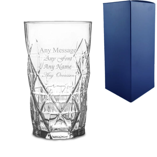 Engraved Keops Hiball Gin Cocktail Glass