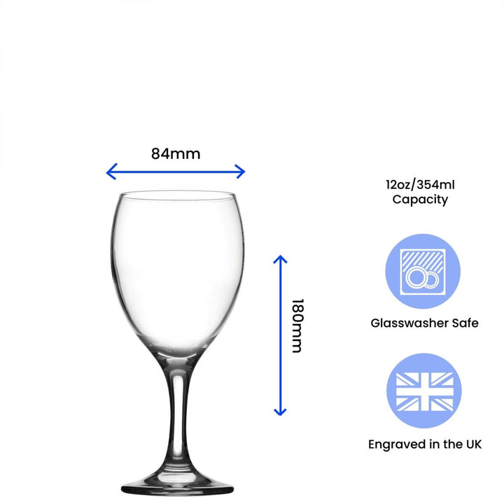 Engraved Wine Glass with Scripted Name's Wine Glass Design - 