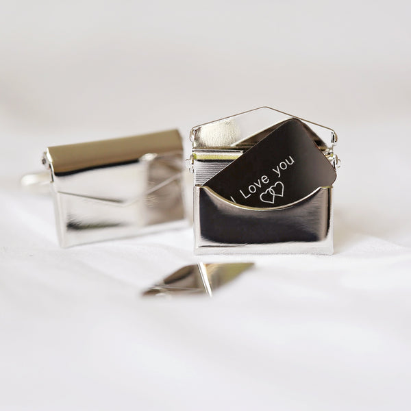 Secret Message Personalised Engraved Cufflinks - part of the Personalised Cufflinks collection