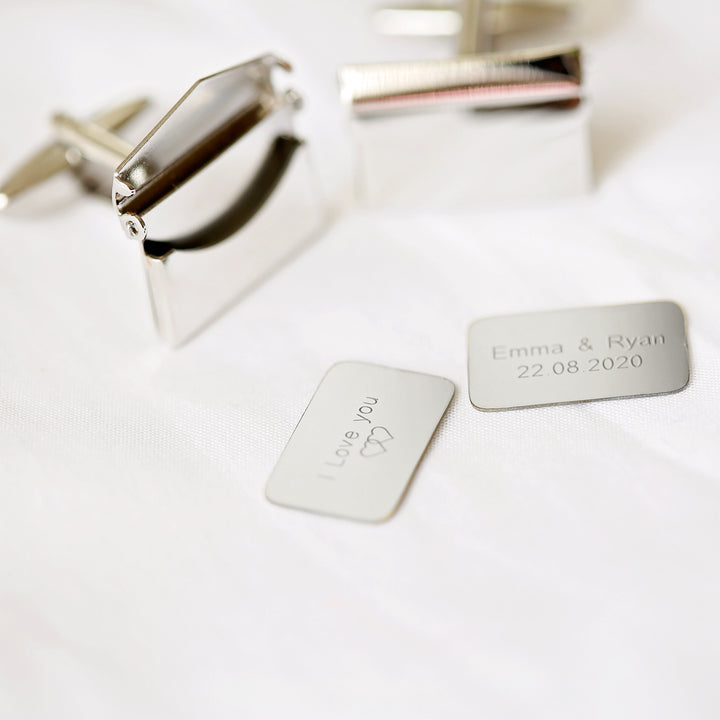 Secret Message Engraved Cufflinks - Wear We Met