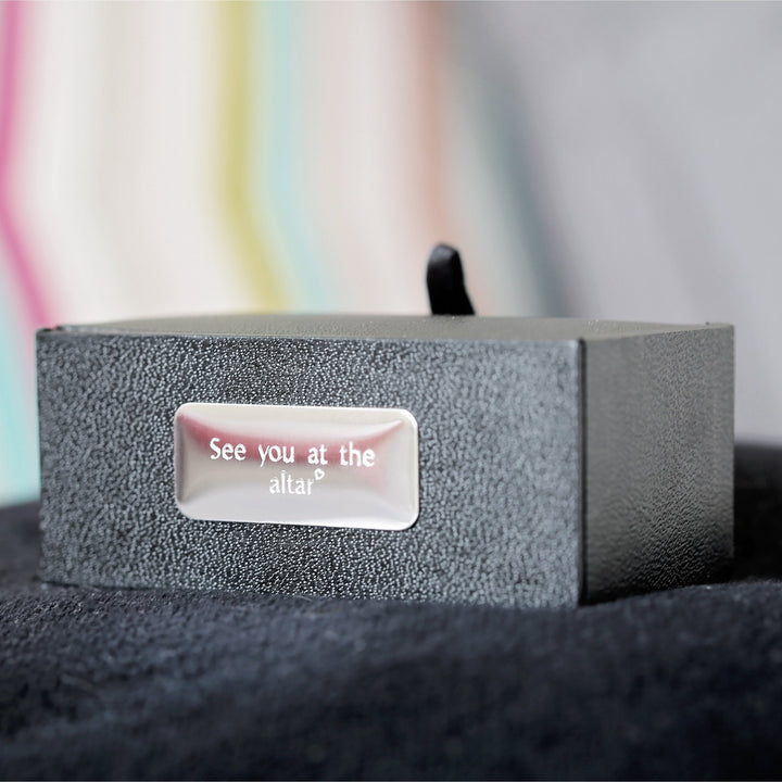 Secret Message Engraved Cufflinks - Wear We Met