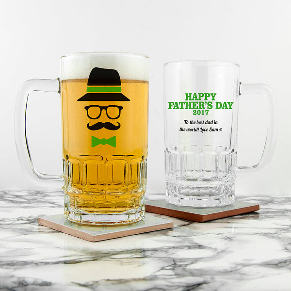 Personalised Hipster Beer Tankard