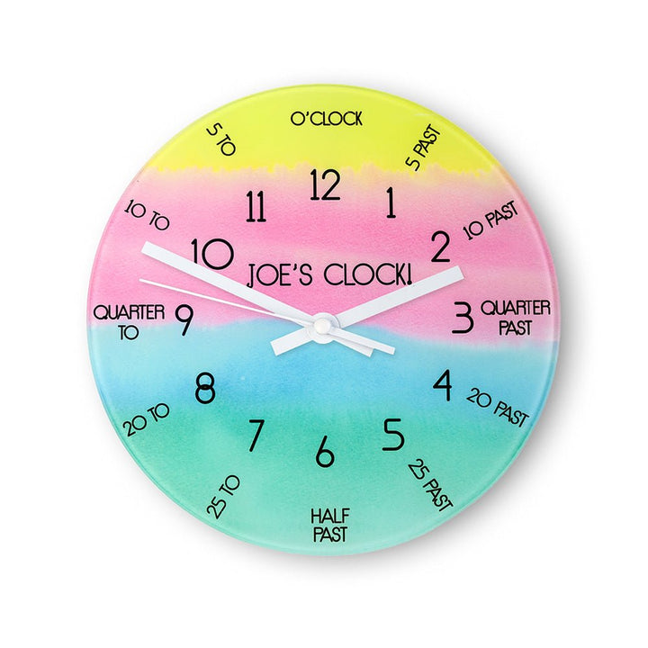 I Can Tell The Time! Personalised Wall Clock in gift category 