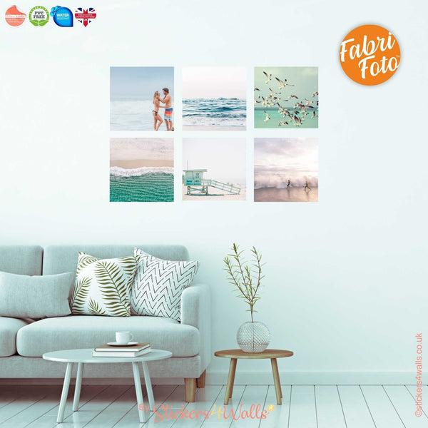 Personalised Fabrifoto Photo Wall Stickers - Repositionable