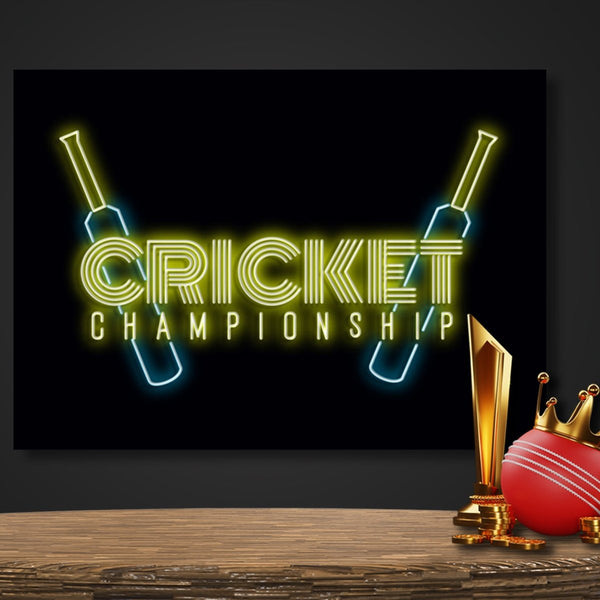 Personalised LED Neon Sign CRICKET 1