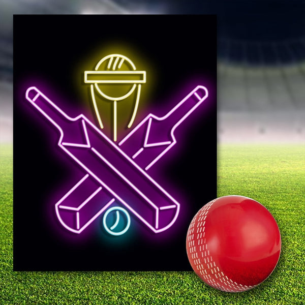 Personalised LED Neon Sign CRICKET 2