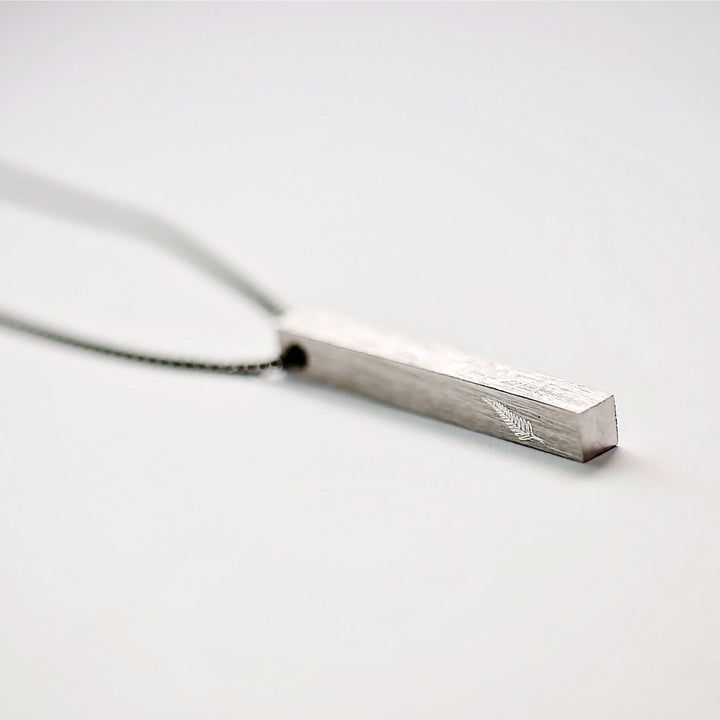 Personalised Brushed Men's Necklace - Wear We Met