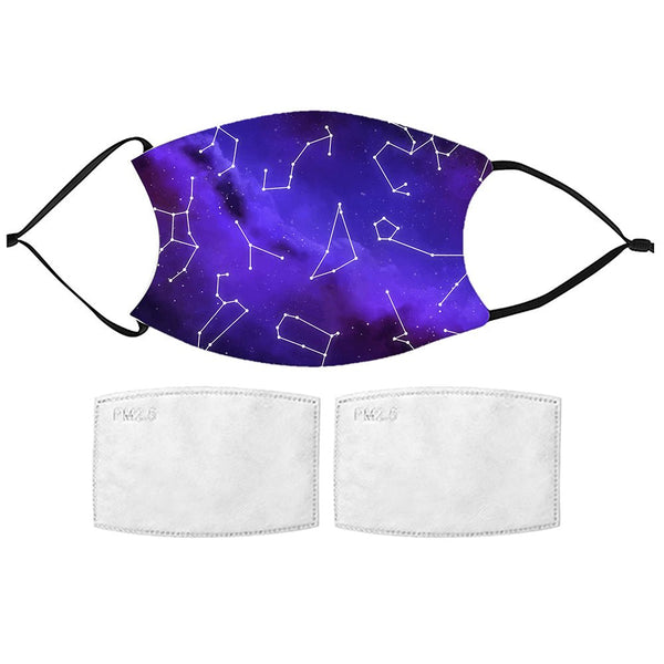 Night Sky Constellations Face Mask